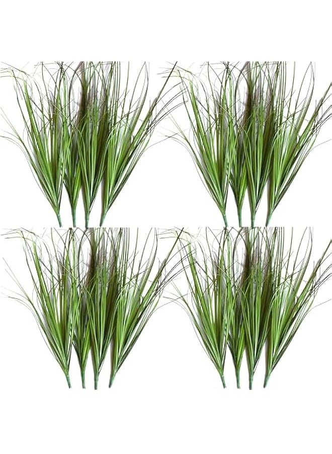 Generic 16PCS Artificial Plants,Artificial Shrubs Wheat Grass Greenery,Artificial Greenery Stems Fake Outdoor Plants for Home Decor,Fake Tall Grass Artificial Grass Plant for Outdoor Indoor Decor  - Image 1