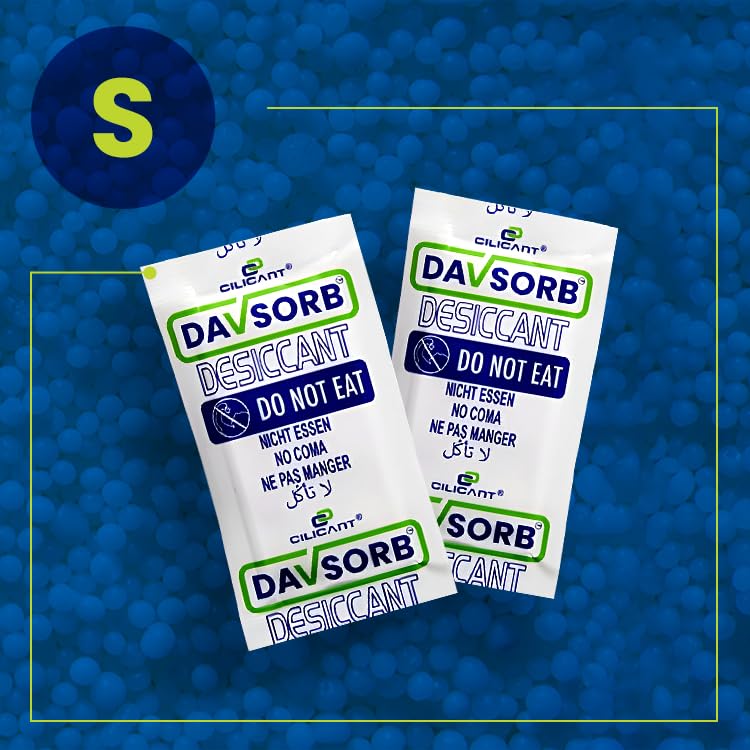 CILICAnT DAVSORB Dehumidifier Room Moisture Absorber, Pack of 40-5gm Small Size Sachets (40x5=200gm) for Home, Washrooms, Wardrobes, Storage Areas & Shoe Racks; Fights Excess Moisture & Prevents Moulds - Image 2