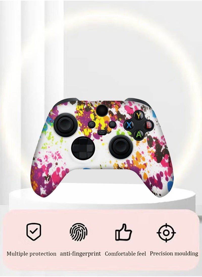 Soft Silicone Protective Case Cover for Xbox Series S/X Controller, Non-Slip No Interference Skin Protector Case Full Protection Cover for Xbox Series S/X Wireless Controller with 2 Thumb Grip Caps - Image 5