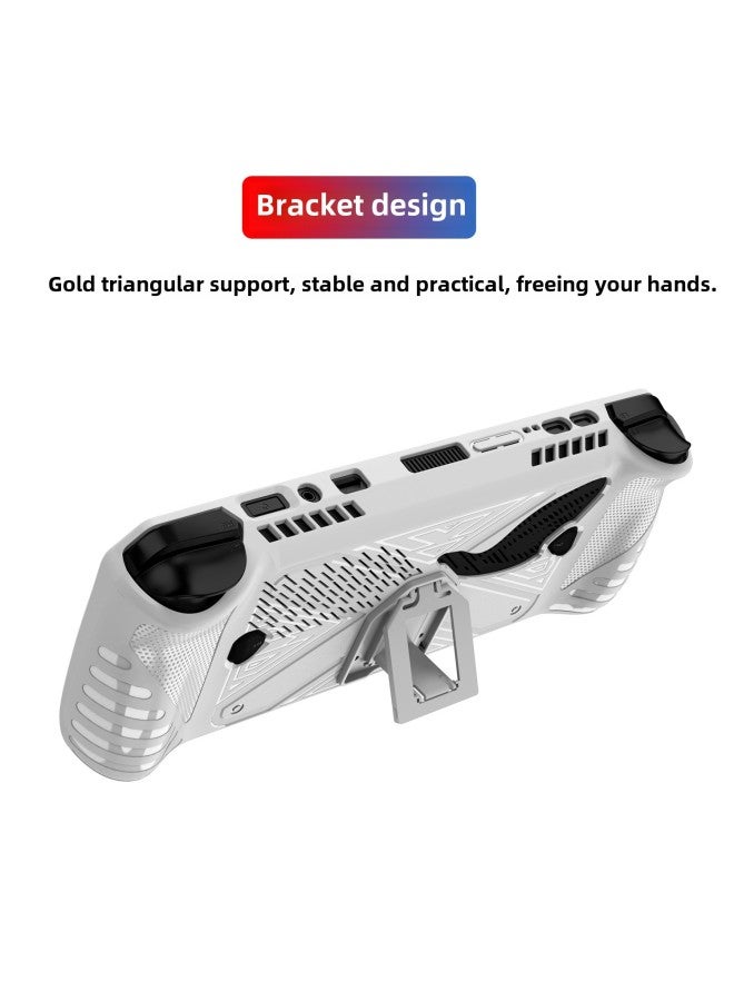 For ASUS ROG ALLY X Game Console Protective Cover Ally X With Bracket TPU Soft Rubber Protective Case-Product Model:Rog Ally X - Image 2