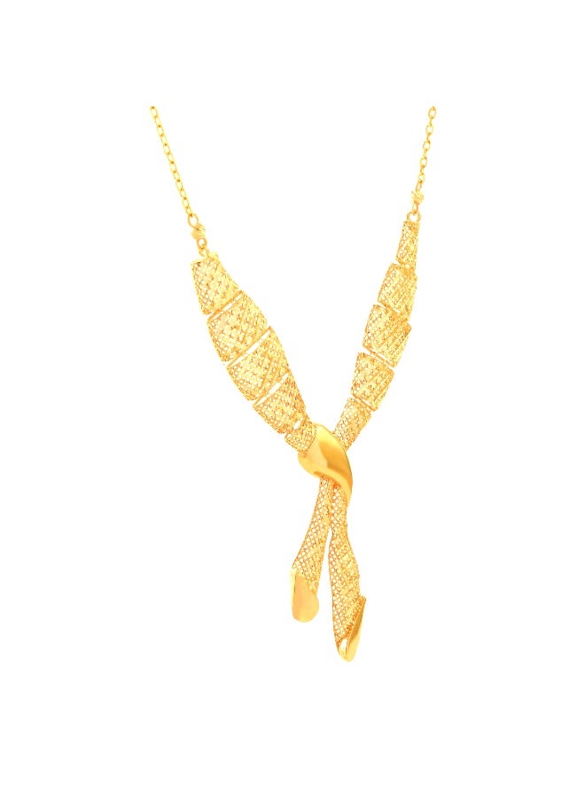BAFLEH JEWELLERY Discover Timeless Elegance with Our Lightweight 22kt Gold Necklace Set – A Signature Masterpiece by Bafleh Jewellery  - Image 3