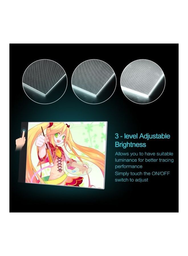NIBEMINENT Ultra Thin LED Light Drawing Tracing Copyboard White  - Image 4