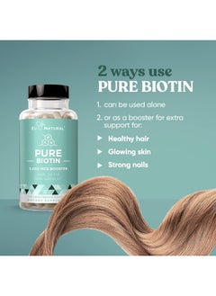 Eu Natural Eu Natural BIOTIN 5000 mcg – Healthier Hair Growth, Stronger Nails, Glowing Skin – 120 Vegetarian Soft Capsules  - Image 3