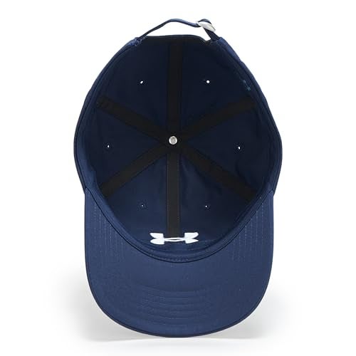 Under Armour Men's Branded Hat, (410) Midnight Navy / / White, One Size Fits Most - Image 3