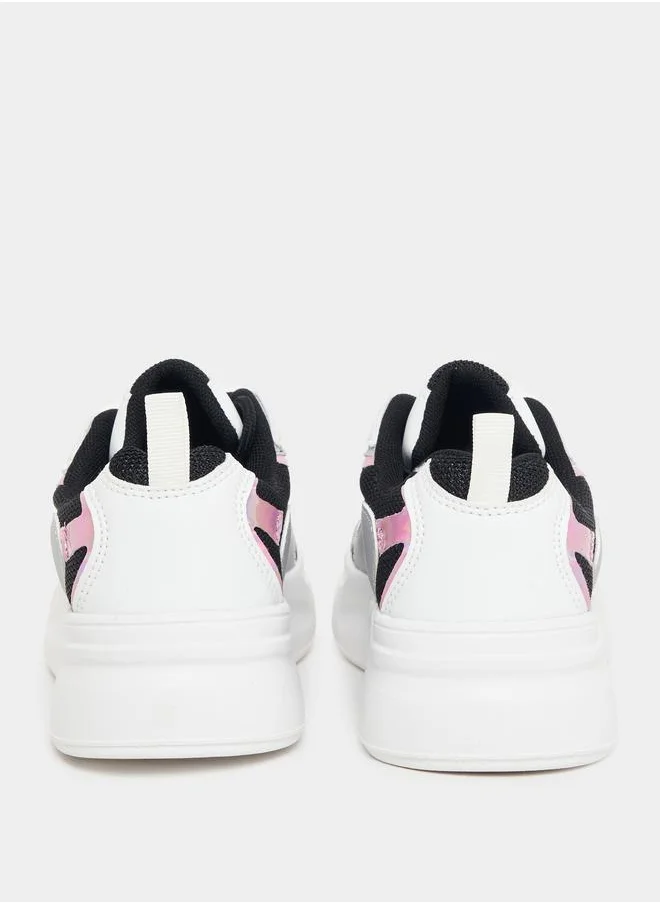Styli Color Block Lace Up Sneakers
