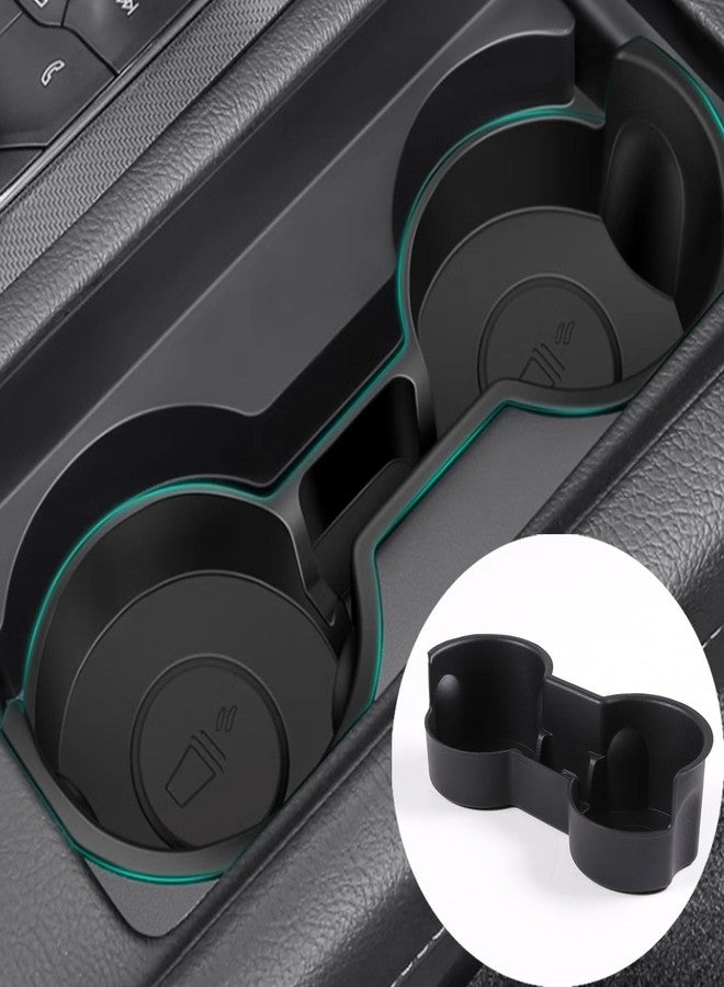 Hudiriy Car Cup Holder Insert Compatible with Cadillac CT5 2020-2024 TPE Removable Center Console Cup Holder Storage Box Interior Accessories - Image 1