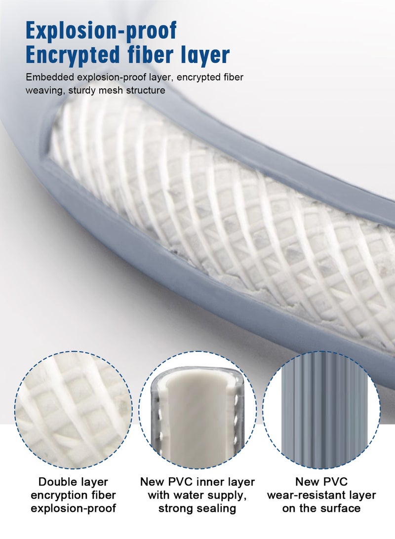 هومار كيت خرطوم تعبئة مدخل غسالة/غسالة أطباق عالمي طويل للغاية عالي الجودة بطول 3.5 متر، محول للغسالة الأوتوماتيكية بالكامل، أنبوب تمديد موثوق به مقاوم للانفجار لغسالة الأطباق مع قطعة واحدة من جلبة التخفيض وقطعتين من الشريط اللاصق - Image 3