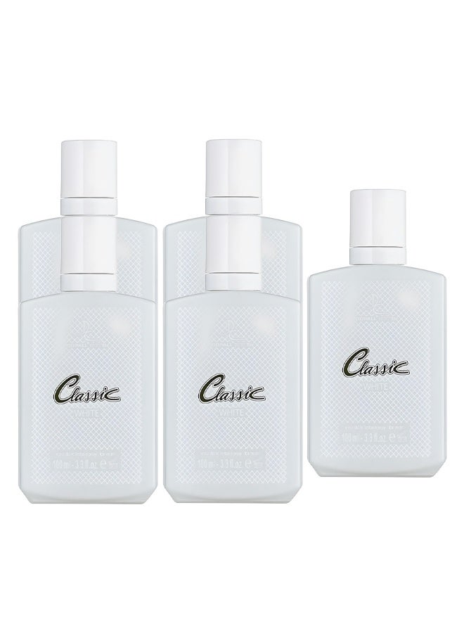 DORALL COLLECTION 5 Pieces Classic White Perfume For Men 100ml EDT - Image 1