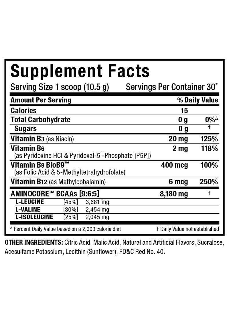 Allmax - ALLMAX Aminocore BCAA 315g White Grape Flavor 30 Serving - Image 1