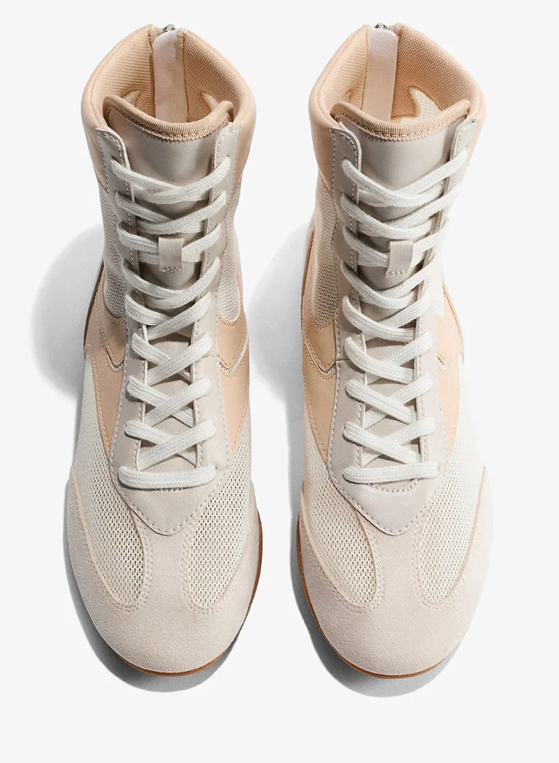 H&M  Hi-top mesh trainers for Women | Best Price UAE
