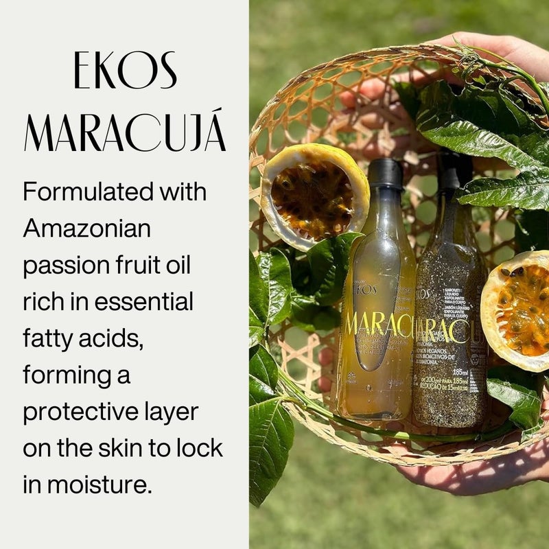 natura - Passion Fruit Triple Phase Body Oil â€“ MaracujÃ¡ Oil Moisturizer for Soft Glowing Skin, Vegan Skincare, Hydrating & Nourishing Brazilian Beauty â€“ 6.7 fl oz (200ml) - Image 5