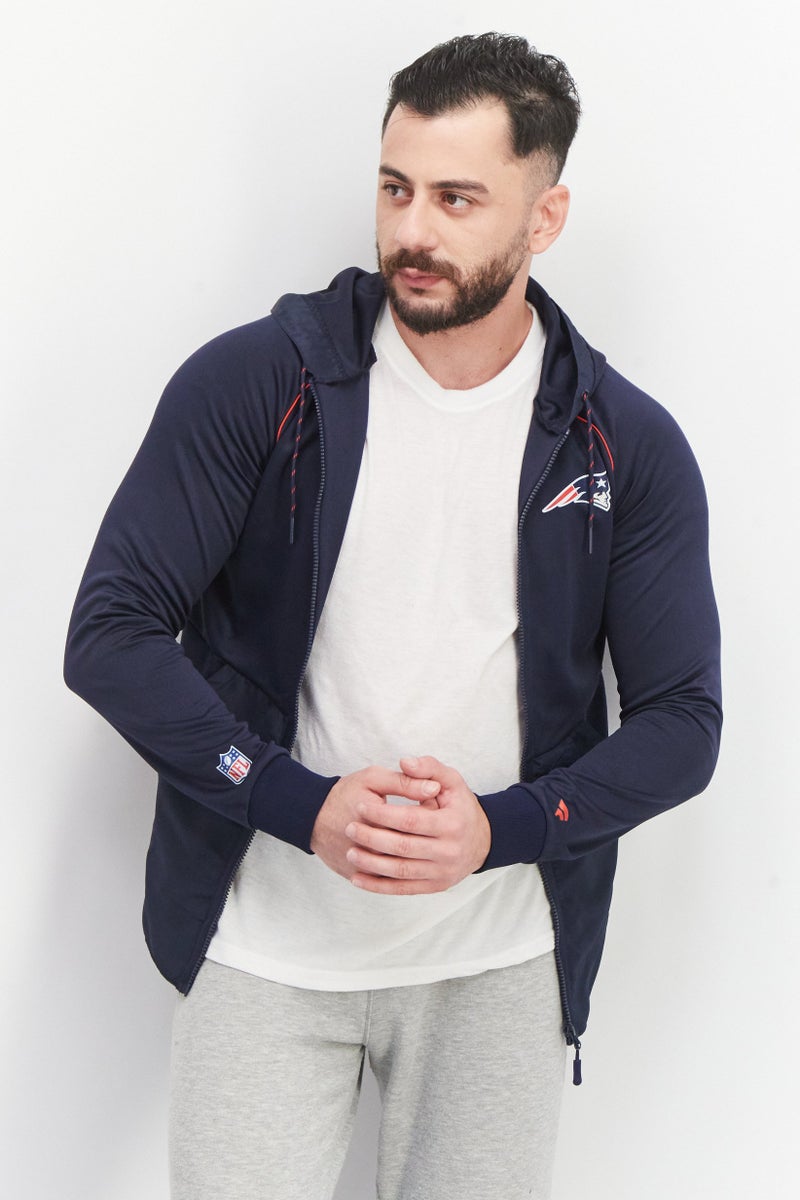 NFL Men Sportswear Fit Long Sleeves Training Sweatshirt, Navy - Image 1