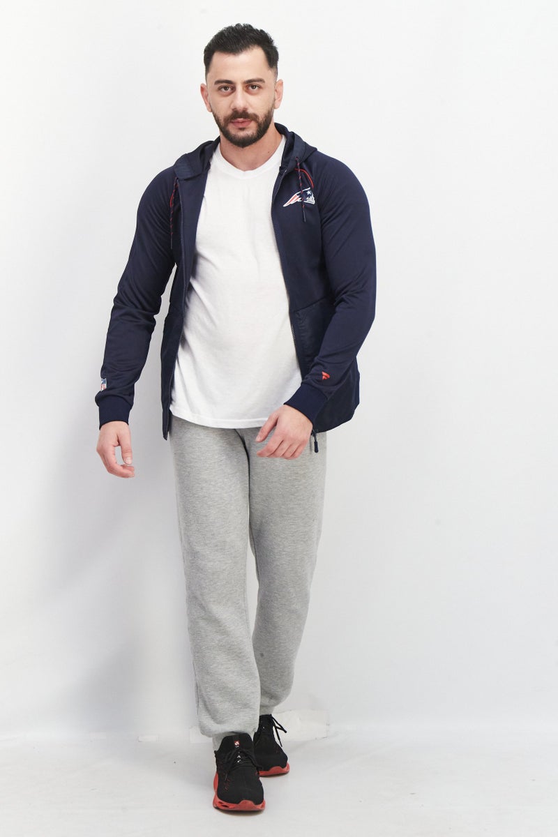 NFL Men Sportswear Fit Long Sleeves Training Sweatshirt, Navy - Image 3