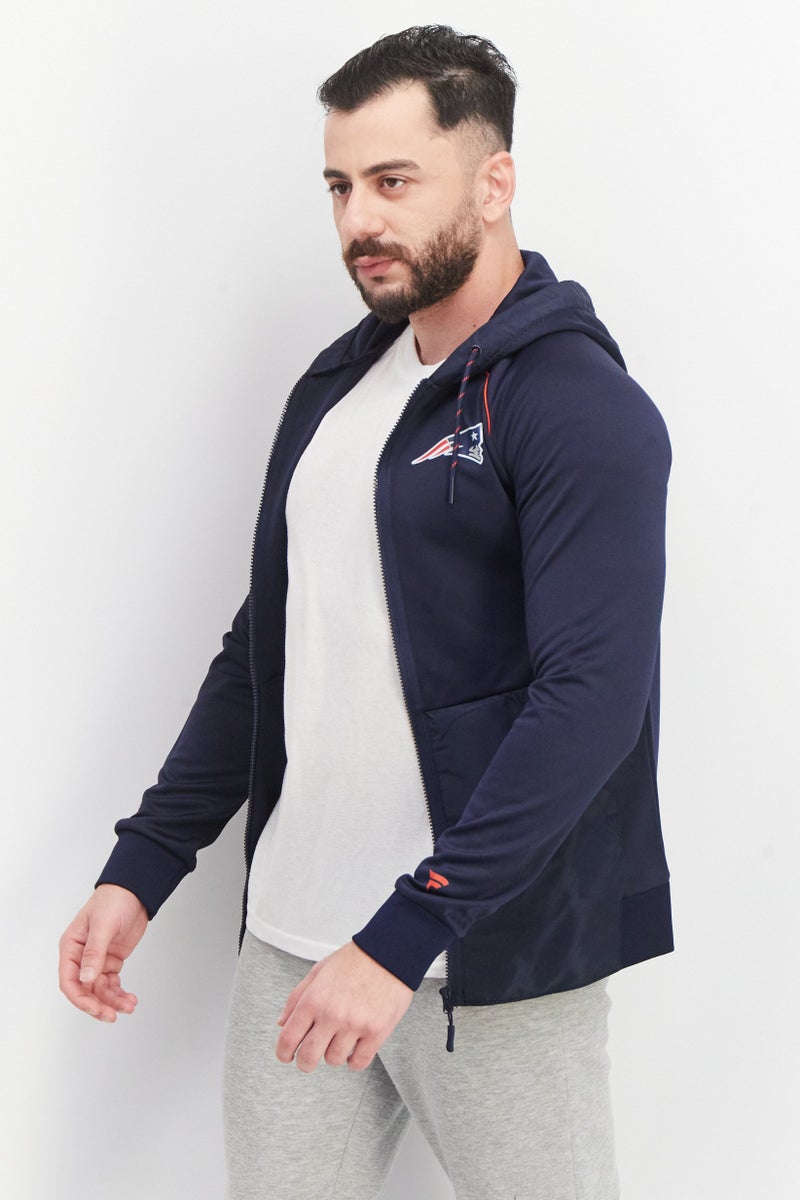 NFL Men Sportswear Fit Long Sleeves Training Sweatshirt, Navy - Image 2