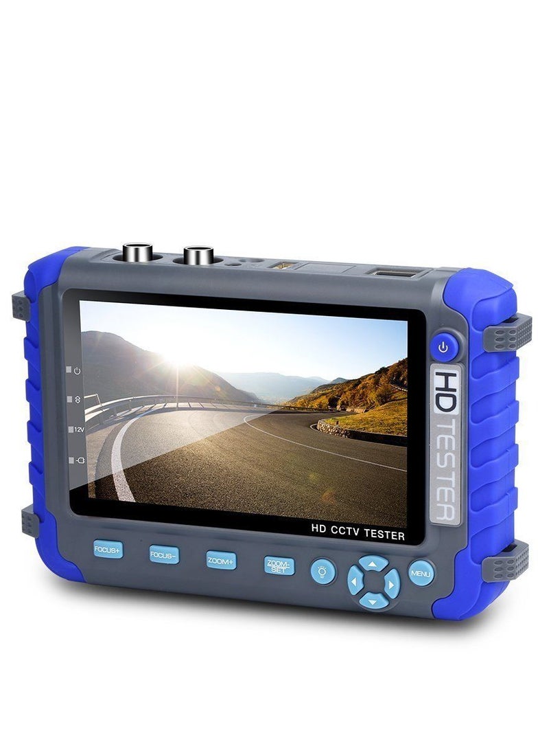 Professional CCTV Testing Tool 5 Inch TFT LCD 5MP AHD TVI 4MP 3MP CVI CVBS CCTV Camera Tester Monitor Support PTZ UTP