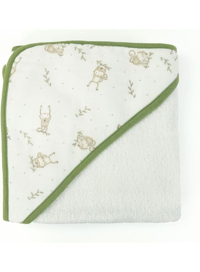 Bumble & Bird Hooded Bath Towel Monkey - Image 1