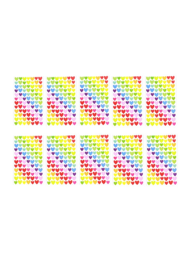 نيبمينينت مجموعة ملصقات على شكل قلب من 30 ورقة 15x10سم - Image 1