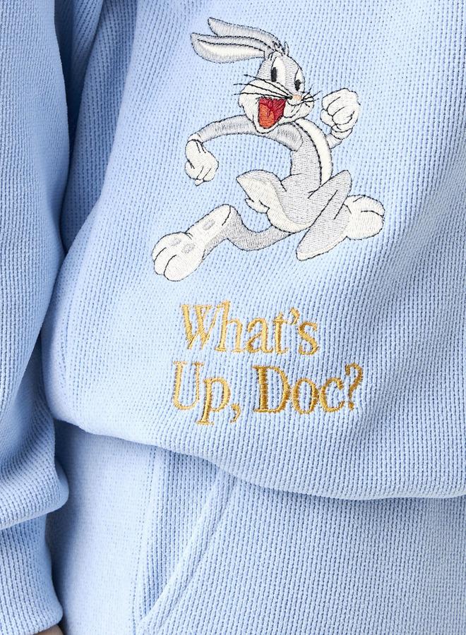 SP Characters Sweatshirt with Bugs Bunny Embroidery Recycled Polyester - Image 3