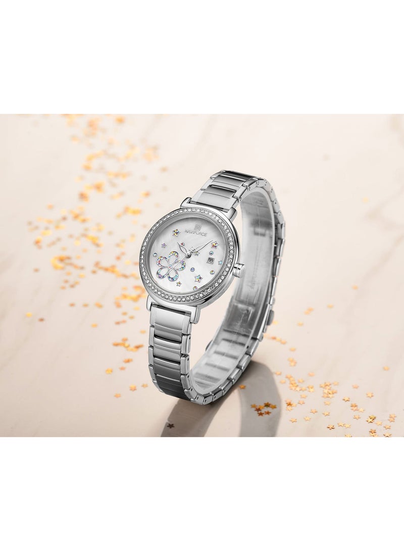 نافيفورس ساعة نافي فورس للنساء NF5016-S-W - Image 3