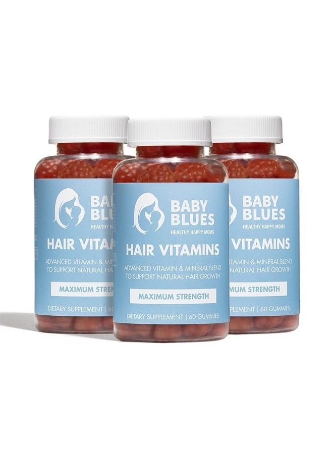 BABY BLUES - Postpartum Hair Loss Vitamins - Full Hair Cycle Pack - with Biotin, Collagen, & Folate - Image 1