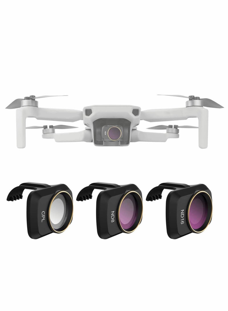 Barakah Lens ND Filters Set(CPL ND8 ND16) Multi Coated Filters Combo Camera Lens Compatible with DJI Mavic Mini 2/Mini/Mini SE Drone-3 PCS) - Image 1