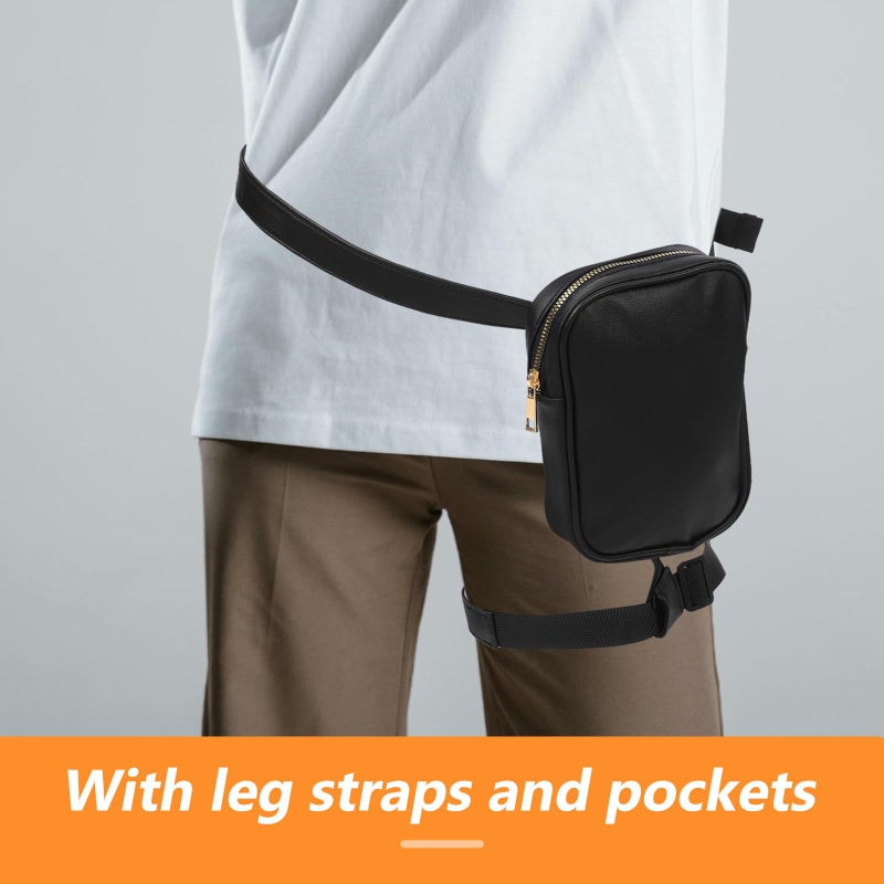 Adjustable Black Leg Pouch For Running Cycling Hiking Outdoor Sports Phone Bag - Image 5