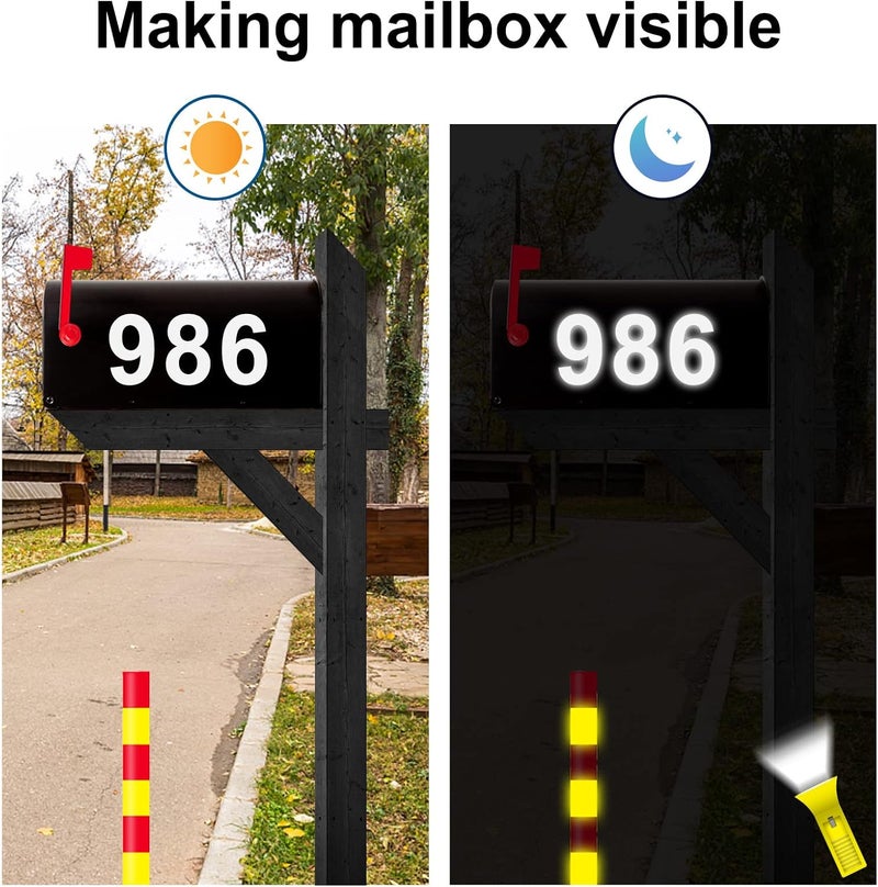 olaine 1.5 inch Mailbox Numbers for Outside, 50 Pcs Reflective Number Stickers with Sticky Tab for Easy Backing Separation, Pre-cut for Effortless Align, Strong Self Adhesive Vinyl Address Numbers for Houses - Image 2