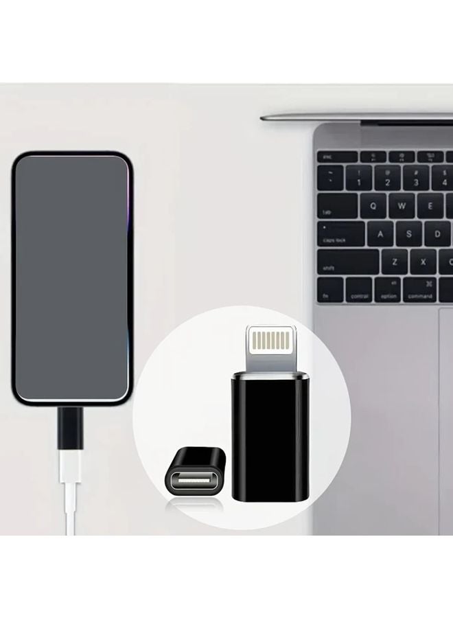 Black Type C To Lightning OTG Adapter High Speed Plug And Play For iPhone Huawei Xiaomi Samsung - Image 5