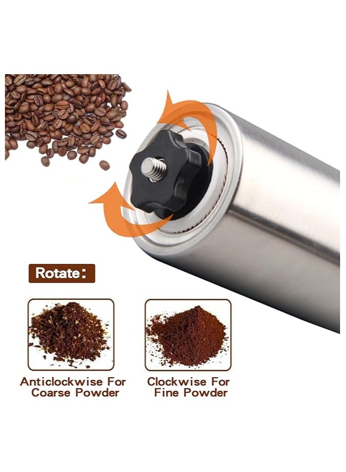 Silver Manual Coffee Bean Grinder - Image 2