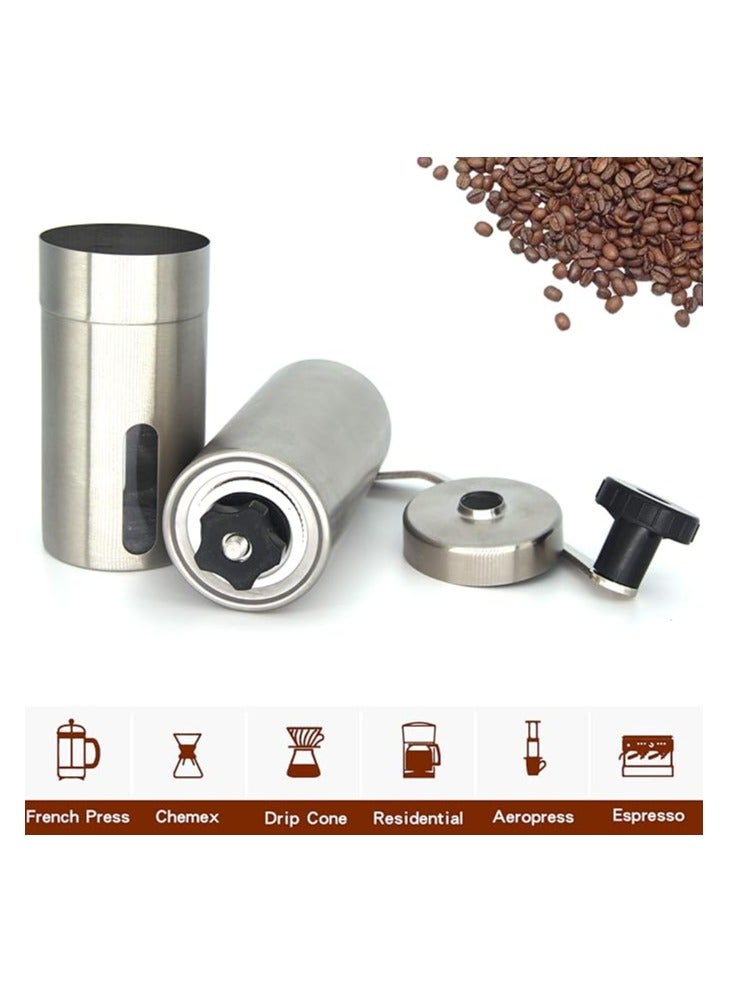 Silver Manual Coffee Bean Grinder - Image 3