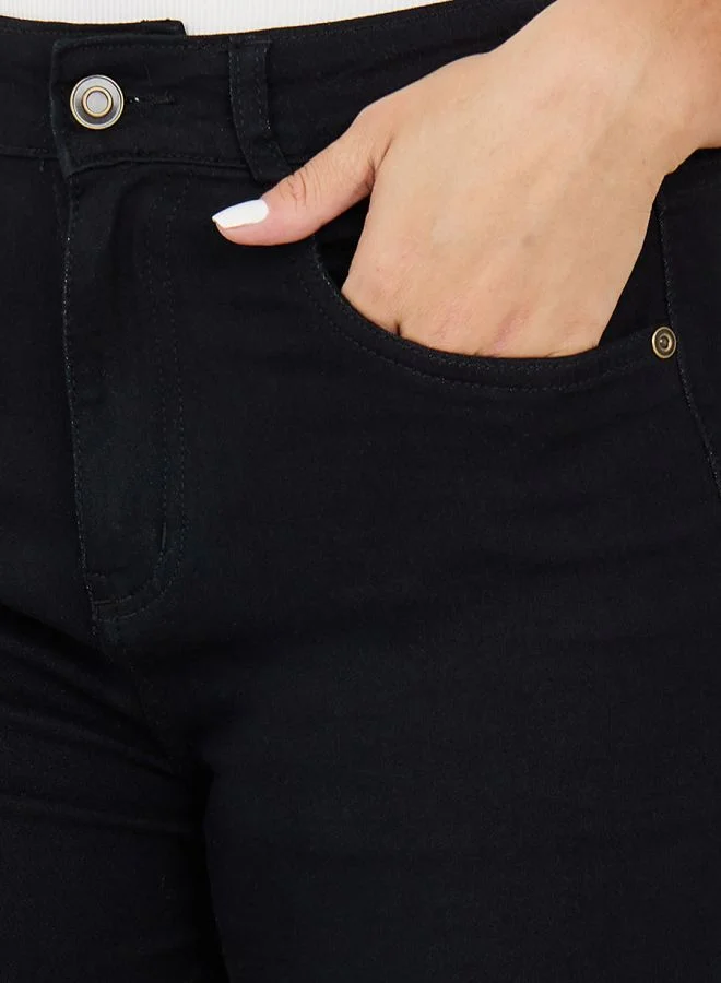 Styli High Rise Wide Leg Jeans