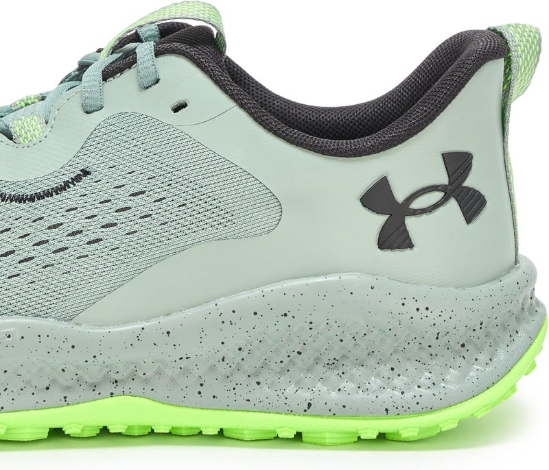 Under Armour Men's Charged Maven Trail Hiking Shoes - Silica Green/Black - Image 4