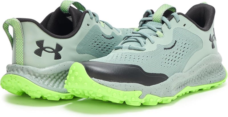 Under Armour Men's Charged Maven Trail Hiking Shoes - Silica Green/Black - Image 3