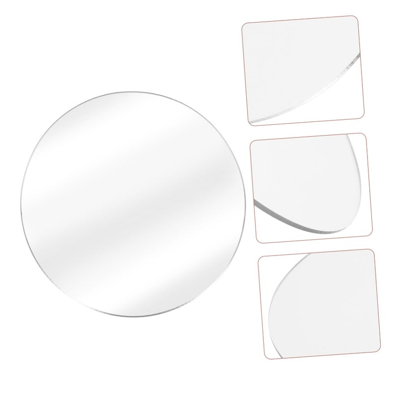 Acrylic Circle Mirror Display Studio Photo Prop Lightweight Reflective - Image 5