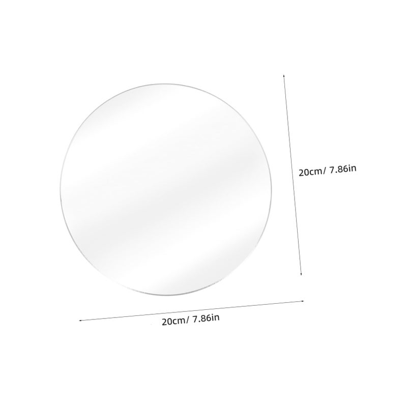 Acrylic Circle Mirror Display Studio Photo Prop Lightweight Reflective - Image 3