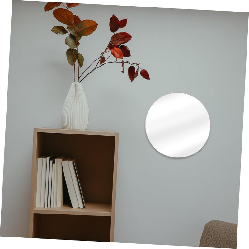 Acrylic Circle Mirror Display Studio Photo Prop Lightweight Reflective - Image 4