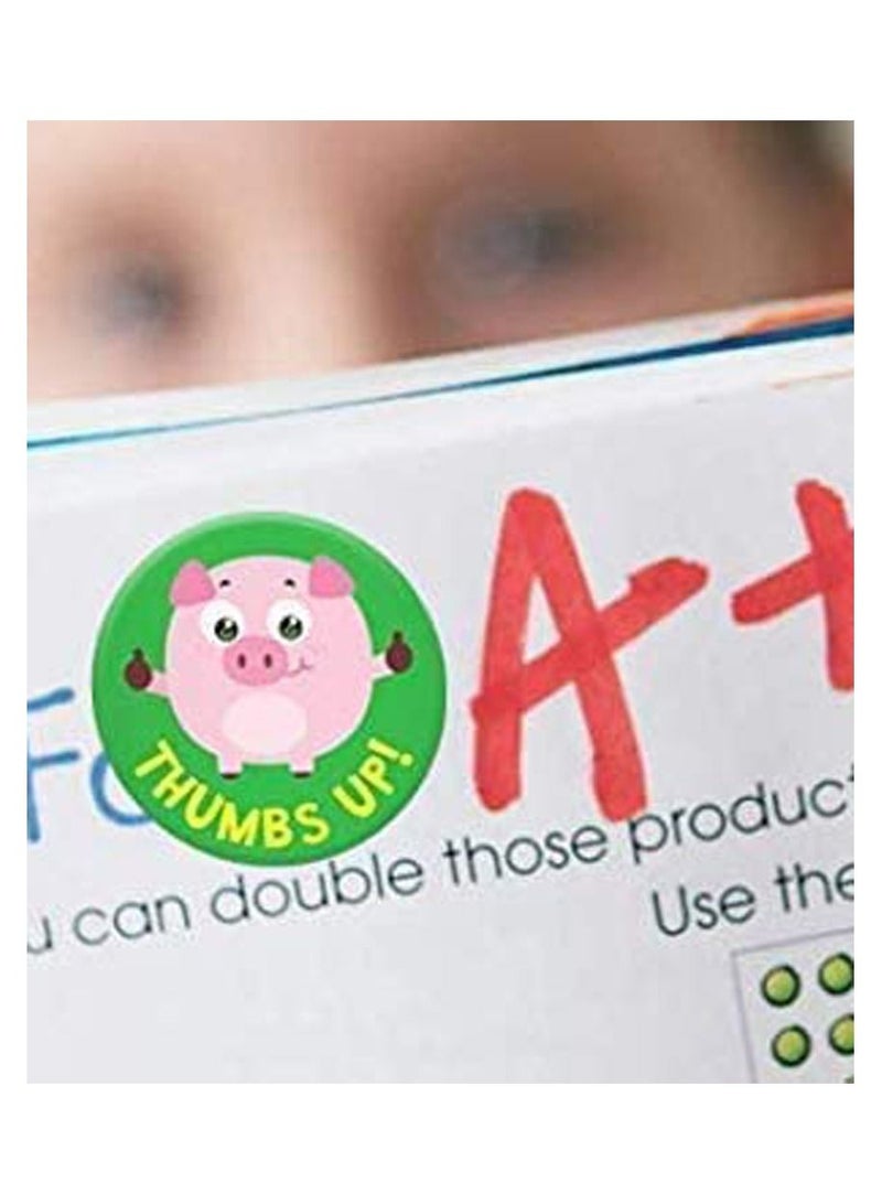 UP TO DATE Sticker circle shapes of birds and anns, school stickers 2.6 cm - Image 3