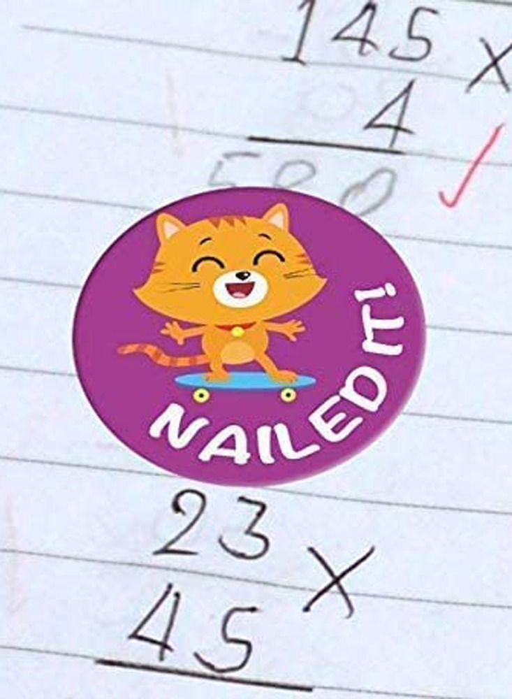 UP TO DATE Sticker circle shapes of birds and anns, school stickers 2.6 cm - Image 5