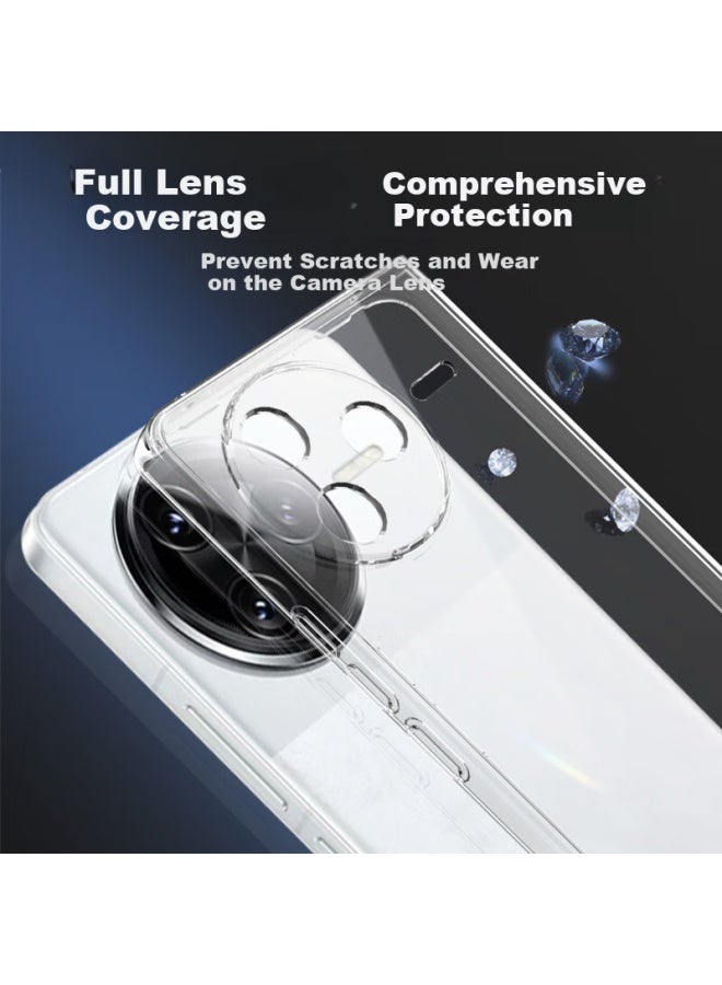 Kmaxai Case For Xiaomi Redmi K80 Pro, Redmi K80pro Protective Cover, Full Lens Protection, Ultra-thin, Shockproof, Scratch-resistant, Crystal Clear Tpu Soft Shell, Transparent