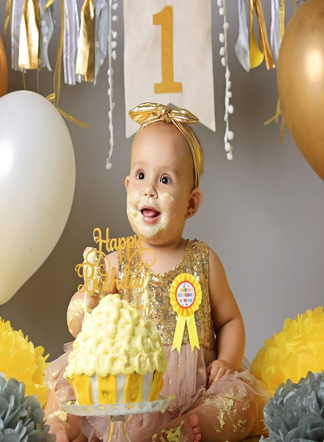 Mtlee 24 Pieces Happy Birthday Award Ribbon Birthday Tinplate Badge Pins Rosette Birthday Pin Birthday Button Happy Birthday Badge Brooch for Kids Girl Boy Party Favors and Baby Shower Decoration, 4 Styles - Image 4