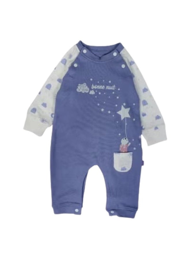 Junior Bonne Nuit Long-Sleeved Footless Onesie - Image 1