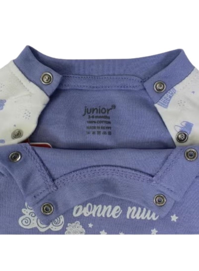 Junior Bonne Nuit Long-Sleeved Footless Onesie - Image 3