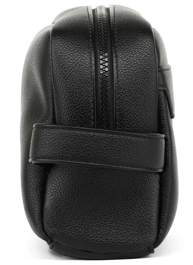 Tommy Hilfiger Sponge bag with metal logo and Tommy tape, black