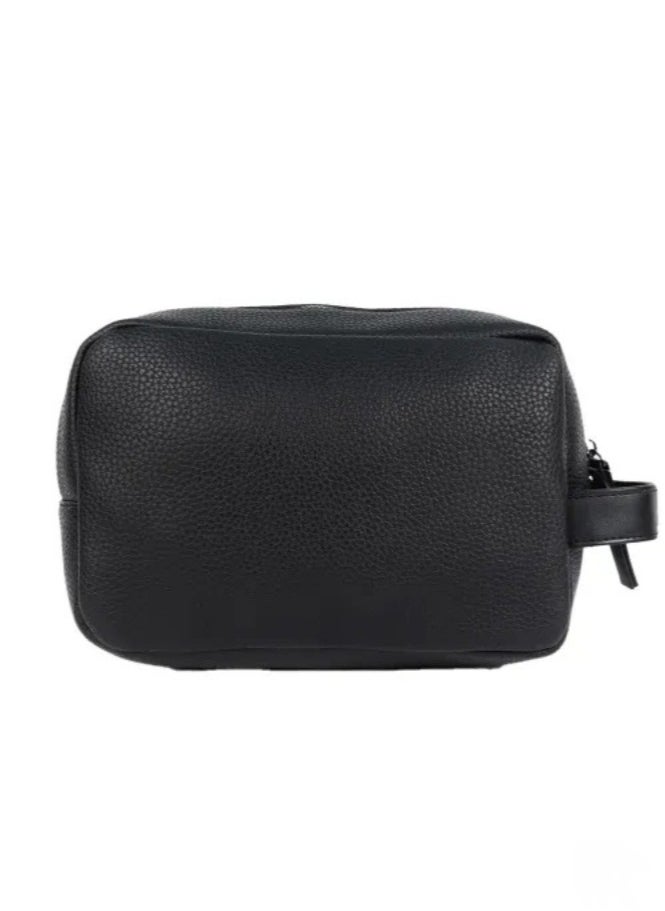 Tommy Hilfiger Sponge bag with metal logo and Tommy tape, black