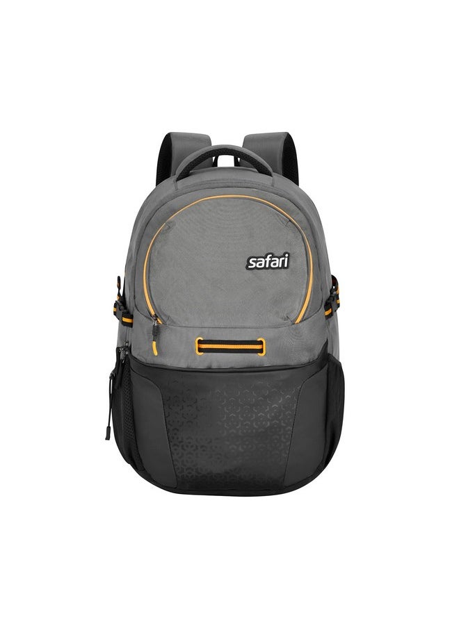 Safari Safari Expand 12 Casual Laptop Compatible Backpack, 3 Compartments with Side and Front Pocket, Padded Back & Shoulders, Expandable, 43L, Grey  - Image 1