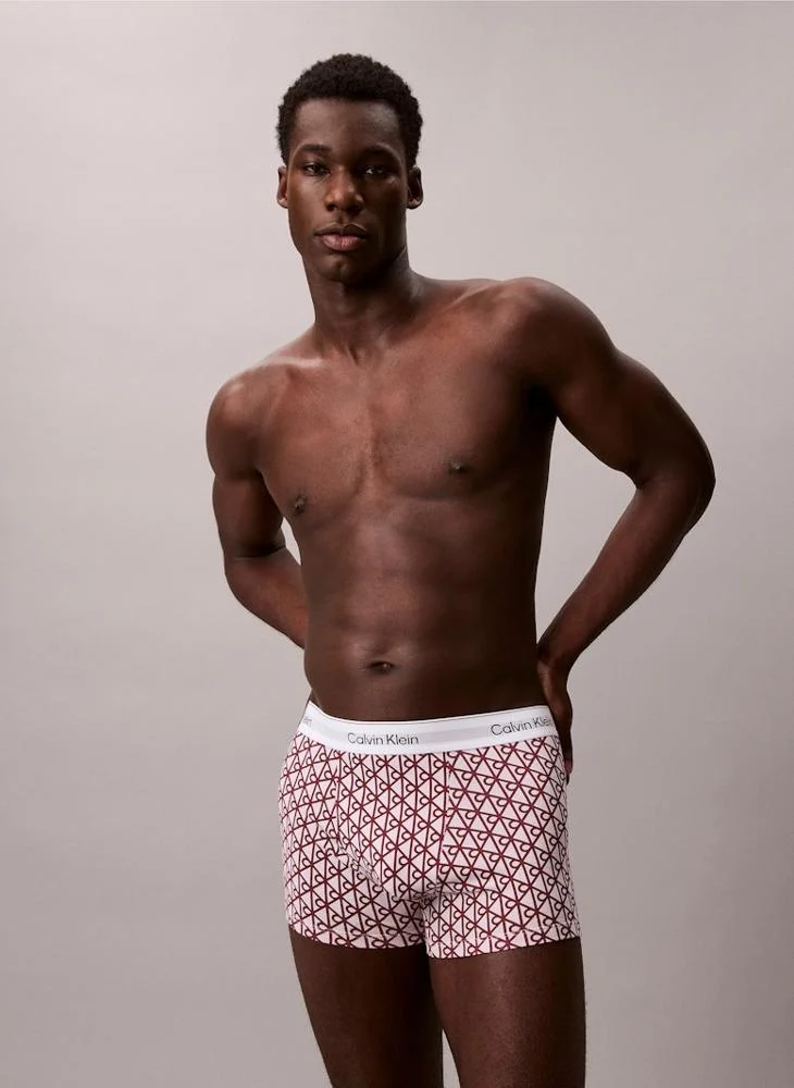 CALVIN KLEIN 3 Pack Relaxed Dart Trunks - Icon Cotton Stretch