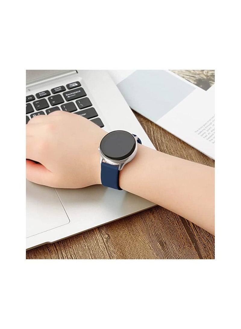 حزام من السيليكون 20 ملم لساعة سامسونج جلاكسي 4 40 ملم 44 ملم / ساعة 4 كلاسيك 42 ملم 46 ملم / جير سبورت / نشط 2 40 ملم 44 ملم / امازفيت جي تي ار 42 ملم / جي تي اس 2 / هواوي جي تي 2 42 ملم / هونور ماجي - Image 4