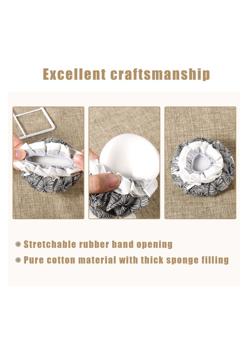 2 pcs Door Knob Covers, Anti Collision Soft Door Knob Protector Cover Reusable Washable Floral Door Handle Cushion with Cotton and Sponge, Decorative Door Handle Cover for Child Safety - Image 3