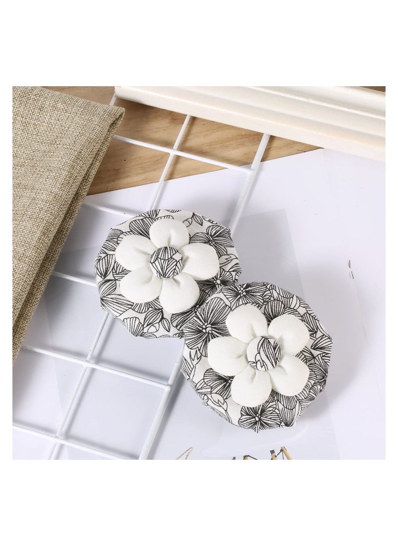 2 pcs Door Knob Covers, Anti Collision Soft Door Knob Protector Cover Reusable Washable Floral Door Handle Cushion with Cotton and Sponge, Decorative Door Handle Cover for Child Safety - Image 5
