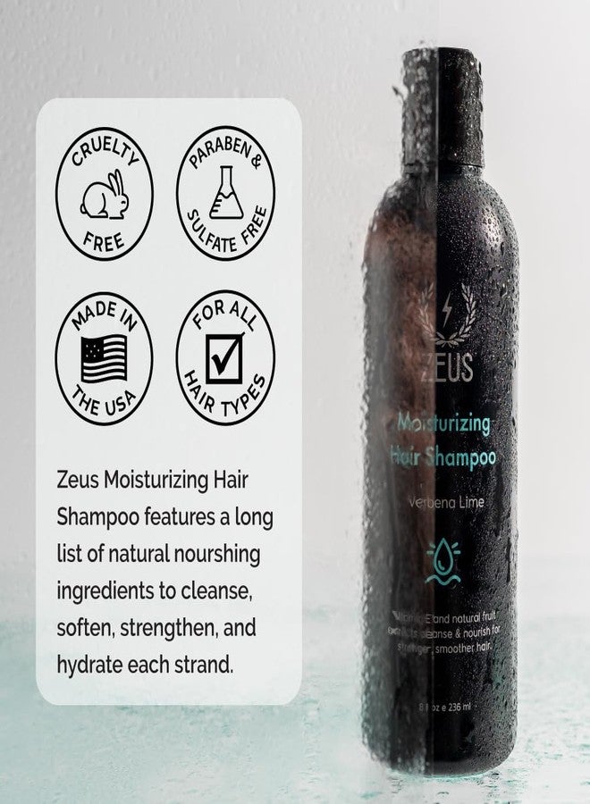 ZEUS Daily Moisturizing Shampoo for Men with Natural Fruit Extracts to Cleanse, Strengthen, Hydrate, Nourish and Smooth Hair for Lasting Strength & Shine (Made in USA) 8 oz. - Image 4